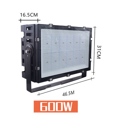 400W 600W 1000W LED Stadium Lighting IP66 Waterproof Aluminum Tempered Glass Outdoor Flood Light for Tennis Court Football Soccer Baseball