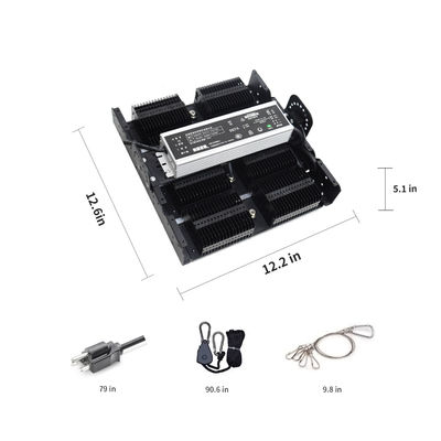 Full Spectrum 250W T5 LED Grow Light with Passive Thermal Management for Indoor Plants
