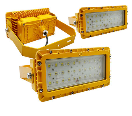 Custom ATEX Approved LED Explosion Proof Floodlight with IP65 Waterproof Aluminum Alloy Housing