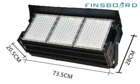 Dimmable LED Stadium Lighting 6500w 45° Lens Angle