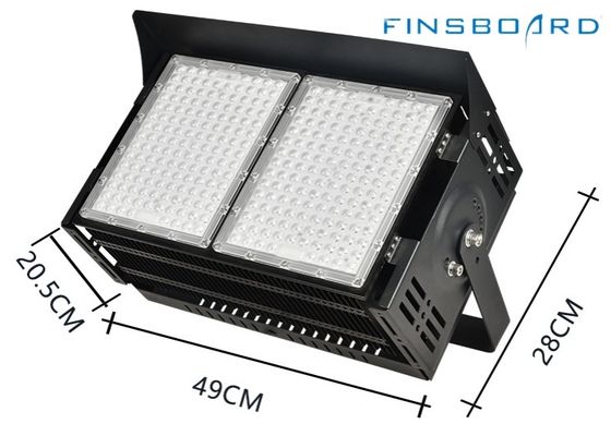 Dimmable LED Stadium Lighting 6500w 45° Lens Angle
