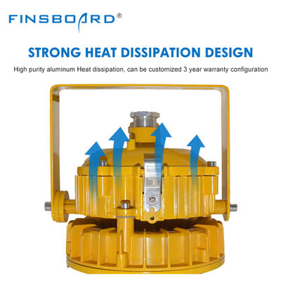 ATEX LED Explosion Proof Floodlight IP65 Waterproof High Bay Lighting with 50,000 Hours Lifetime and Energy Efficiency