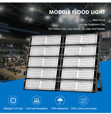 2700-6500K Color Temperature IP66 Waterproof LED Stadium Lighting with 50000 Hours Lifespan for Outdoor Arenas