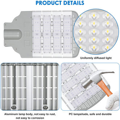 IP65 Waterproof LED Street Light with 150lm/w Lumen Efficiency and 50000 Hours Lifespan for Outdoor Pole Mounted Lighting