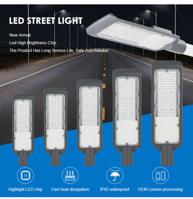 High-Efficiency 3000-6500K IP66 Waterproof LED Street Light for Outdoor Highway Lighting with 125lm/w Efficiency