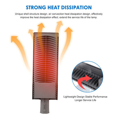 Waterproof IP66 LED Street Light with 120lm/W Efficiency and AC85-265V Wide Voltage for Highways