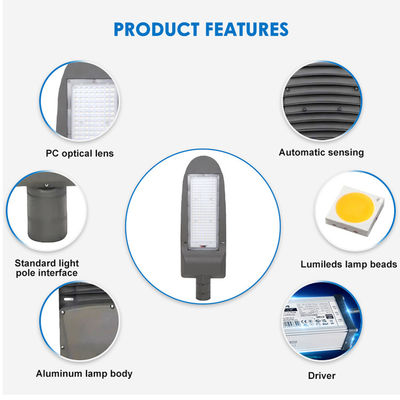 High Lumens IP66 Waterproof LED Street Light with Adjustable Color Temperature for Outdoor and Highway Lighting
