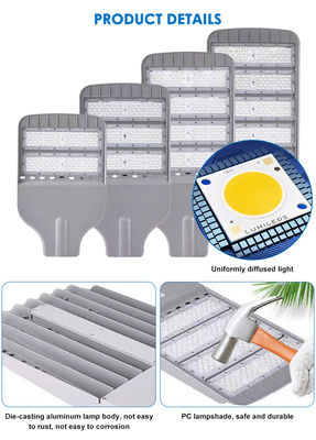 IP65 Waterproof 3000K/4000K/6000K LED Street Light with OEM ODM Customizable Options for Outdoor Lighting