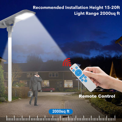 IP66 Waterproof LED Solar Street Light with Radar Sensor and 50000 Hours Lifespan for Outdoor Road Lighting