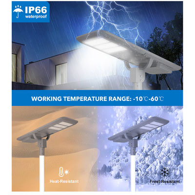IP66 Waterproof LED Solar Street Light with Radar Sensor and 50000 Hours Lifespan for Outdoor Road Lighting