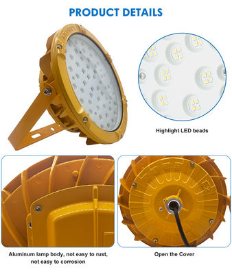 Hazardous Locations Ip65 Gas Station Highbay Light LED Explosion Proof Lighting