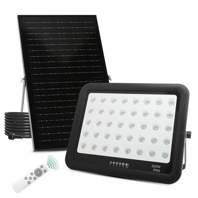 Black ABS Solar Light Remote Control 50w 100w 200w 300w 400w 500w Led Solar Flood Light