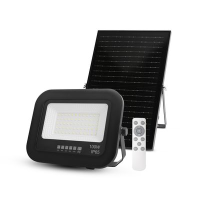 High Lumen Outdoor Solar Yard Light Ip65 Control Aluminum  Solar Led Flood Light