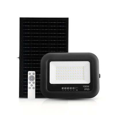 High Lumen Outdoor Solar Yard Light Ip65 Control Aluminum  Solar Led Flood Light