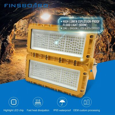 300W Explosion Proof LED Flood Light 36000lm IP67 Copper-Free Aluminum Salt Spray Resistant