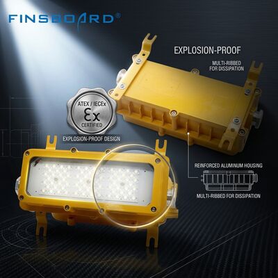 LUMILEDS LM-80 300W LED Explosion Proof Light ATEX Ex db mb IIb T6 100-120LM/W IP65 Hazardous Area Fixture