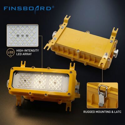 50000H Long-Life 300W LED Explosion Proof Light 30 60 90 Beam LUMILEDS LM-80 ATEX IIb T6 IP65 Hazardous Area Fixture