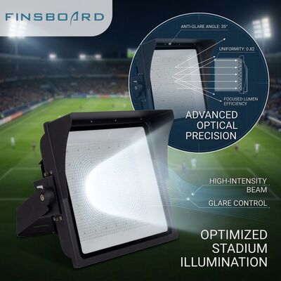 Energy Saving LED Stadium Flood Light 50000 Hours Lifespan for Basketball Tunnel