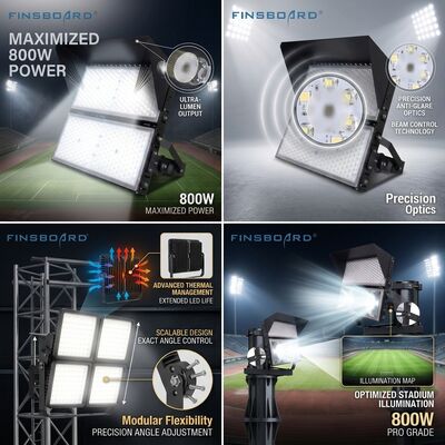 IK08 Impact Resistant LED Stadium Lighting IP66 SMD3030 for Outdoor Arena