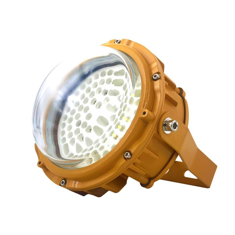 Industrial Convex Glass Explosion Proof LED Light with 120° Beam Angle IP66 Rated and 50,000 Hours Lifetime