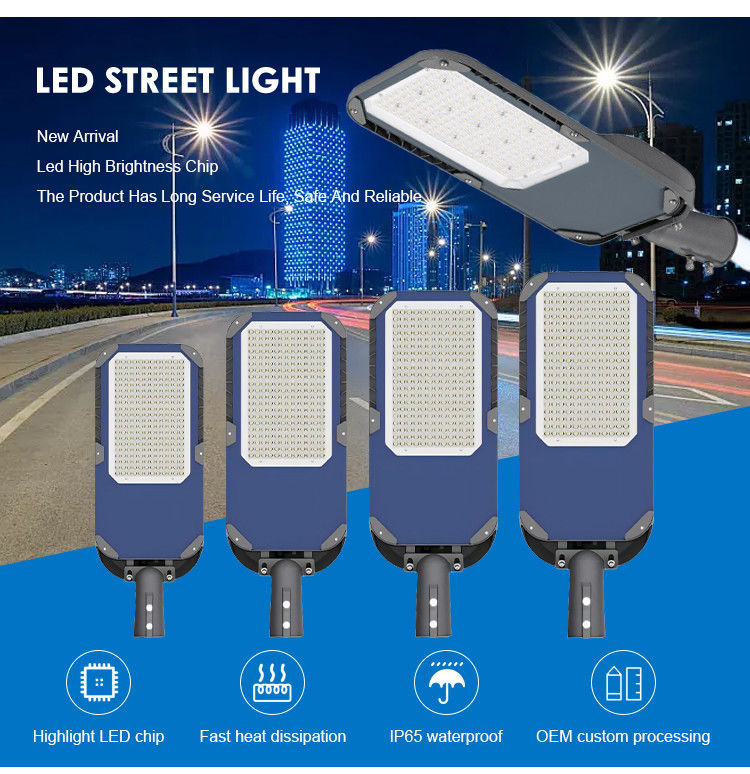 Eco-Friendly DIA-Casting Aluminum High Power LED Street Light 50w/100w/150w/200w/250w