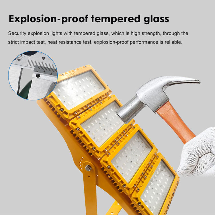 600W LED Explosion Proof Flood Light 90° Wall Mount Exterior Perimeter ATEX IIB T6 RFEPL8280 Lighting
