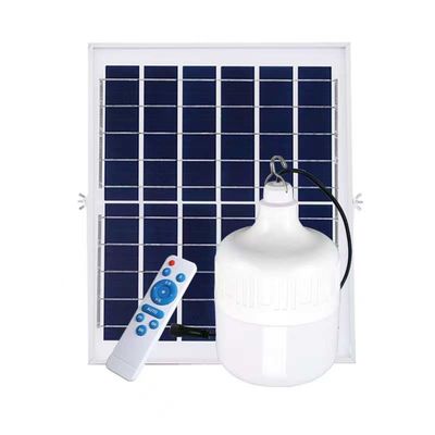 100W LED Solar Light Bulb IP65 Waterproof with Adjustable 2700K-6500K for Outdoor Garden Lighting