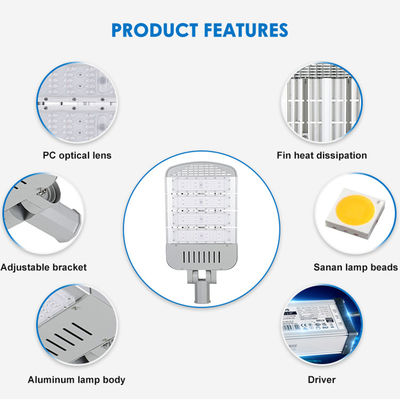 Sturdy And Durable Anti UV Outdoor LED Street Light IP65 SMD3030