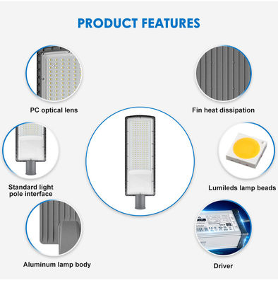 IP66 SMD3030 50w To 200w Led Street Light Environmental Protection for Highway