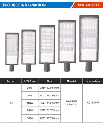 Outdoor Waterproof Ip66 Die-Casting Aluminum Street Lights SMD2835 LED