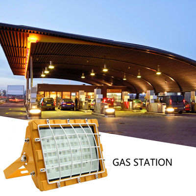 Gas Station Port Terminal Aluminum Tempered Glass Ip65  Led Explosion Proof Light
